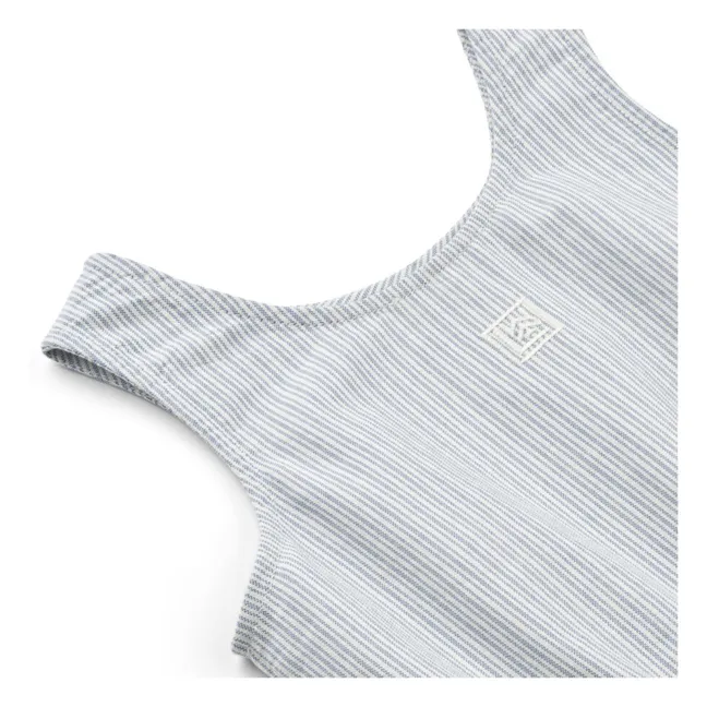 Kurzes Kleid Bio-Baumwolle Idaho | Blau