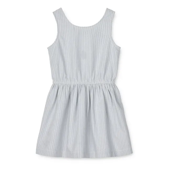 Kurzes Kleid Bio-Baumwolle Idaho | Blau