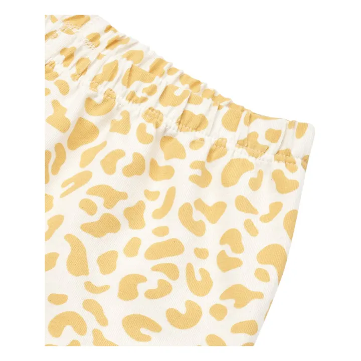 Conjunto de pijama Ilford de algodón orgánico | Amarillo- Imagen del producto n°2