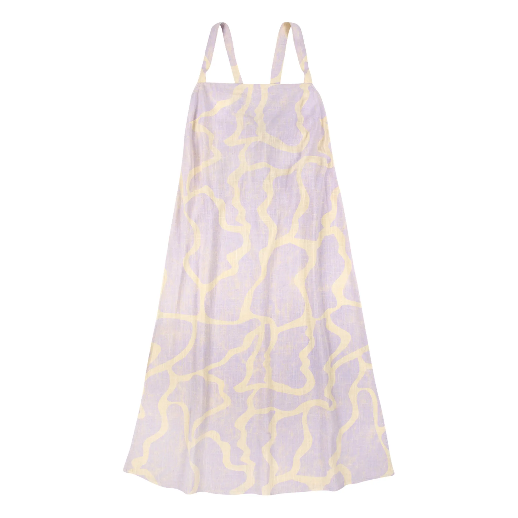 Bobo Choses Lilac Linen Strappy Dress
