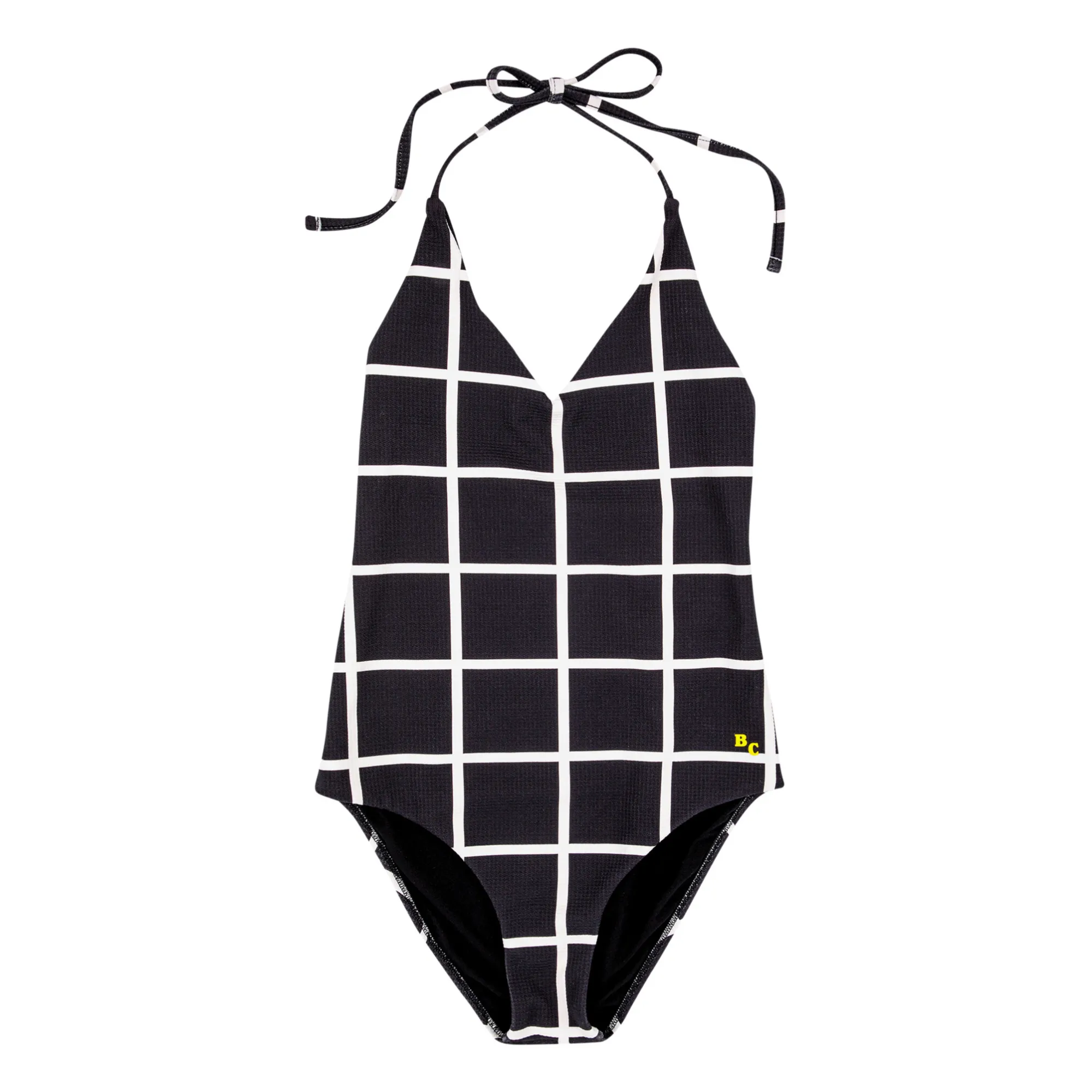 Bobo Choses Black Checked One-Piece Swimsuit