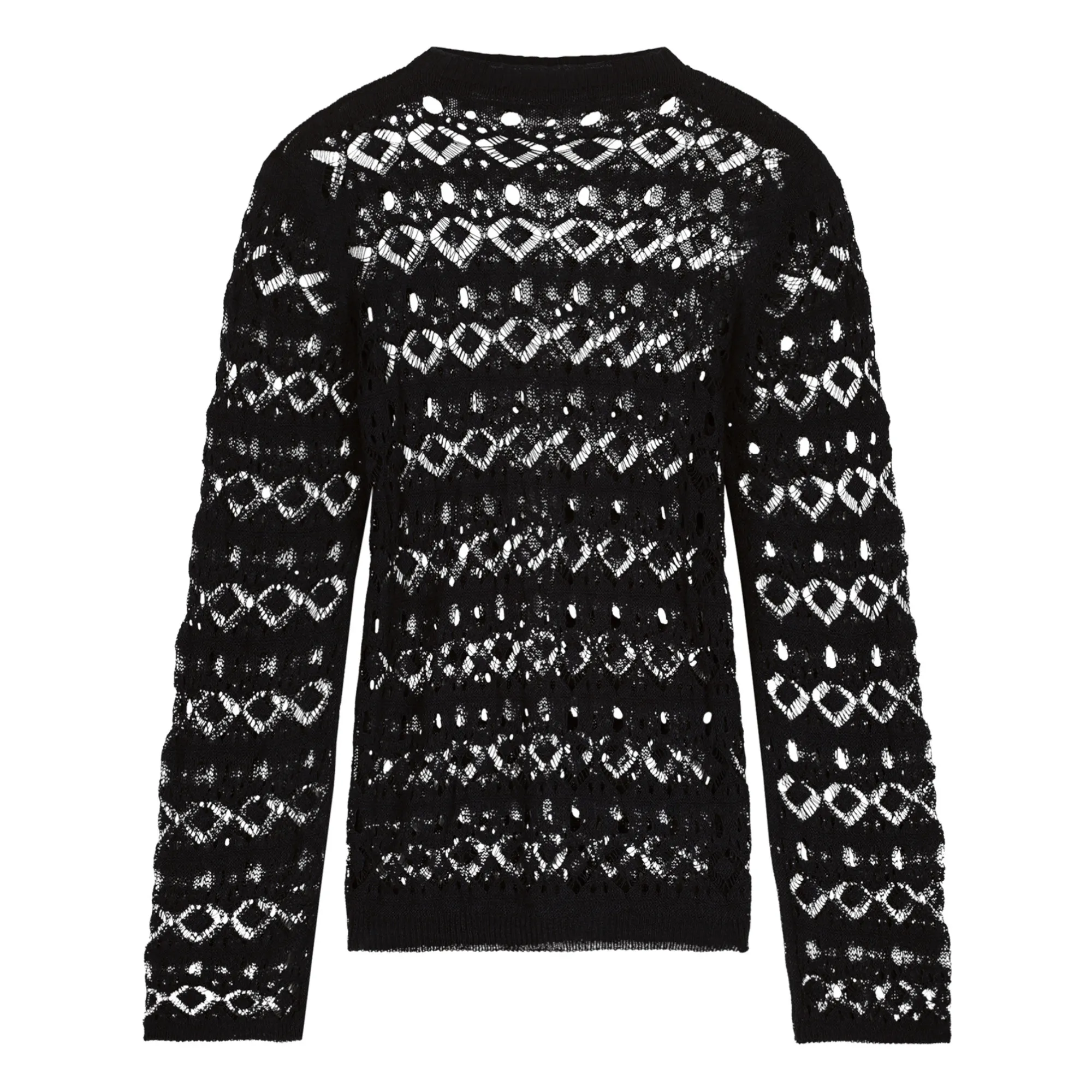Róhe Women's Black Macramé Top