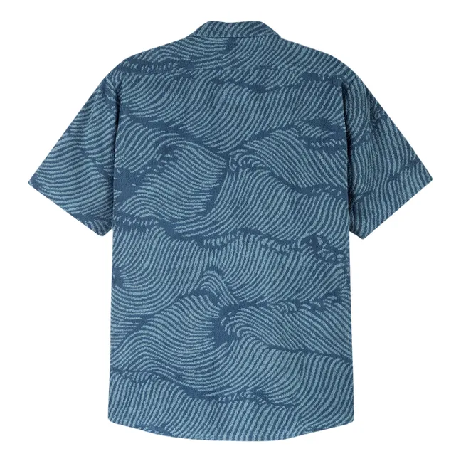 Camiseta de rizo ondulado de Cuba | Azul Marino