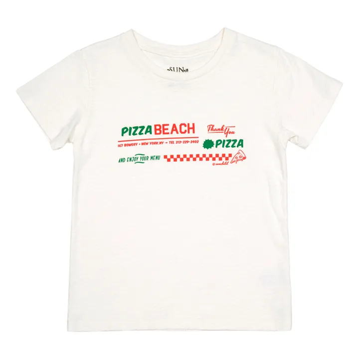 Camiseta de manga corta Pizza Beach | Crudo- Imagen del producto n°0