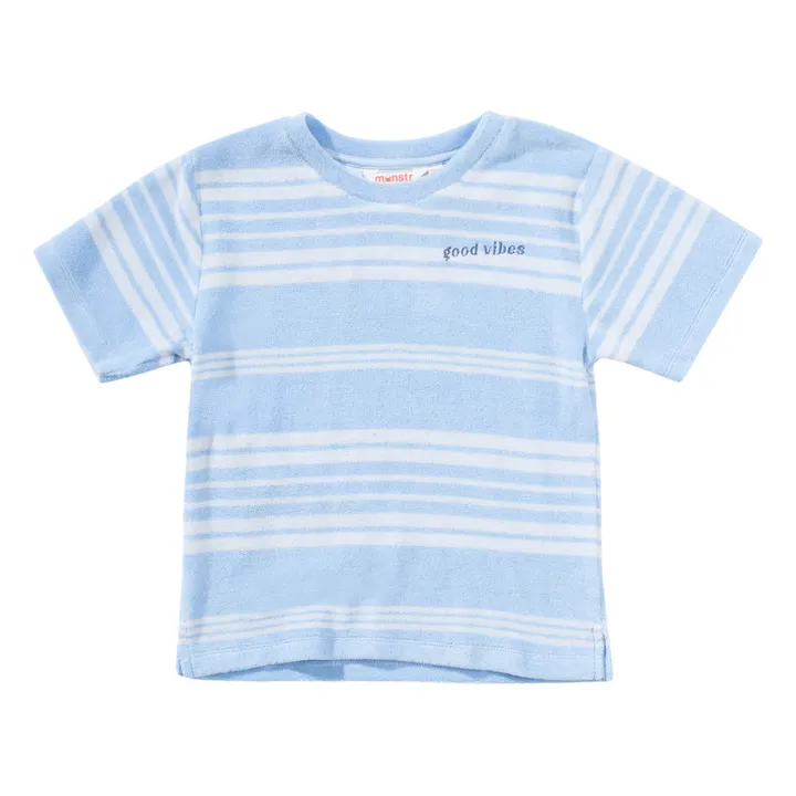 T-Shirt Eponge Miami | Bleu ciel- Image produit n°0