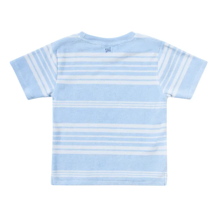 T-Shirt Eponge Miami | Bleu ciel- Image produit n°5