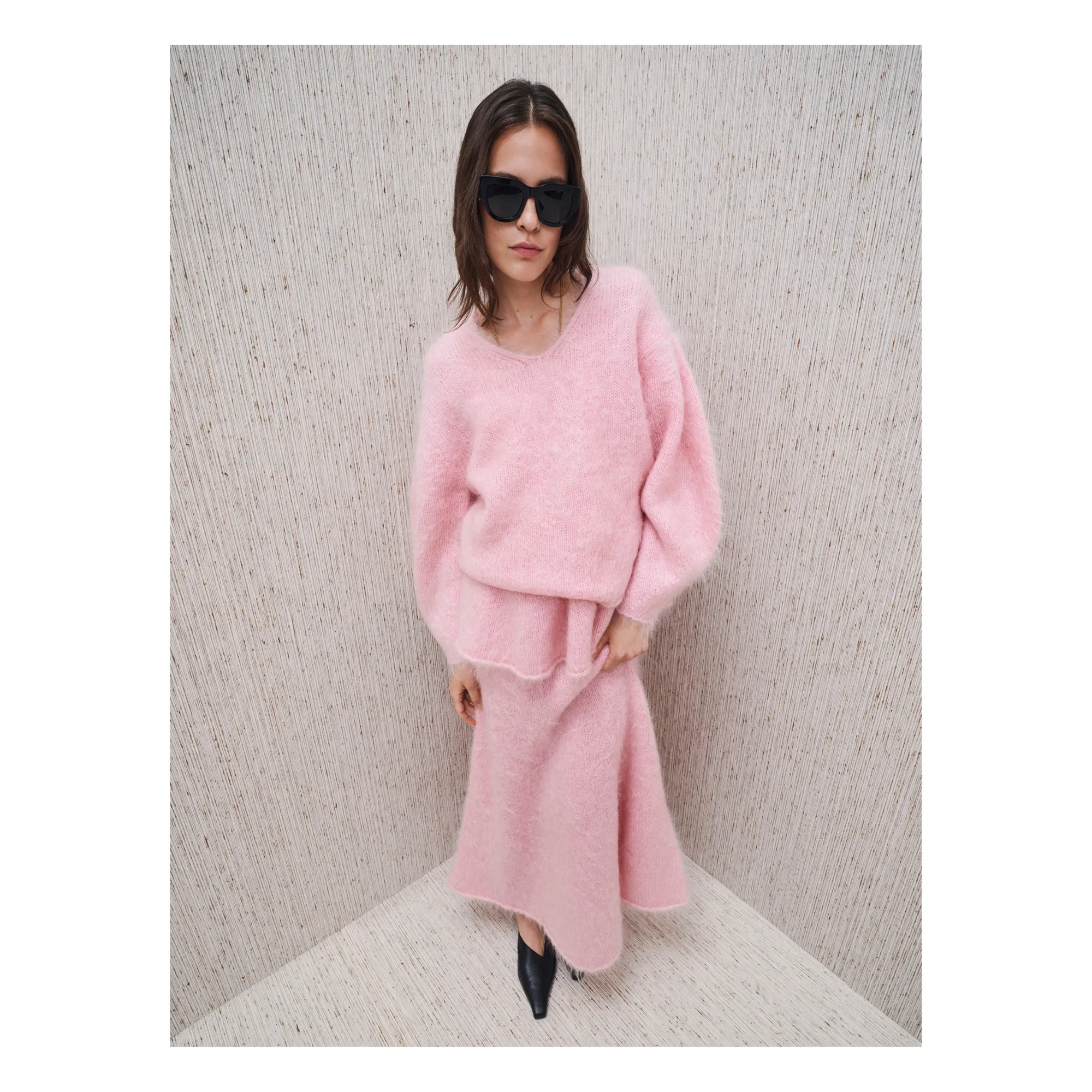 By Malene Birger - Hevina Mohair Skirt - Pink | Smallable