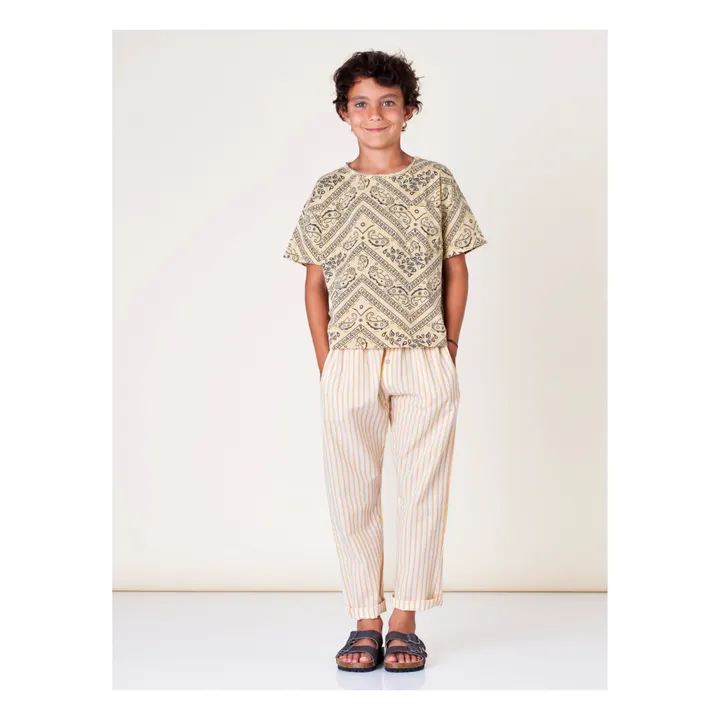 T-Shirt Bandana | Jaune pâle- Image produit n°1