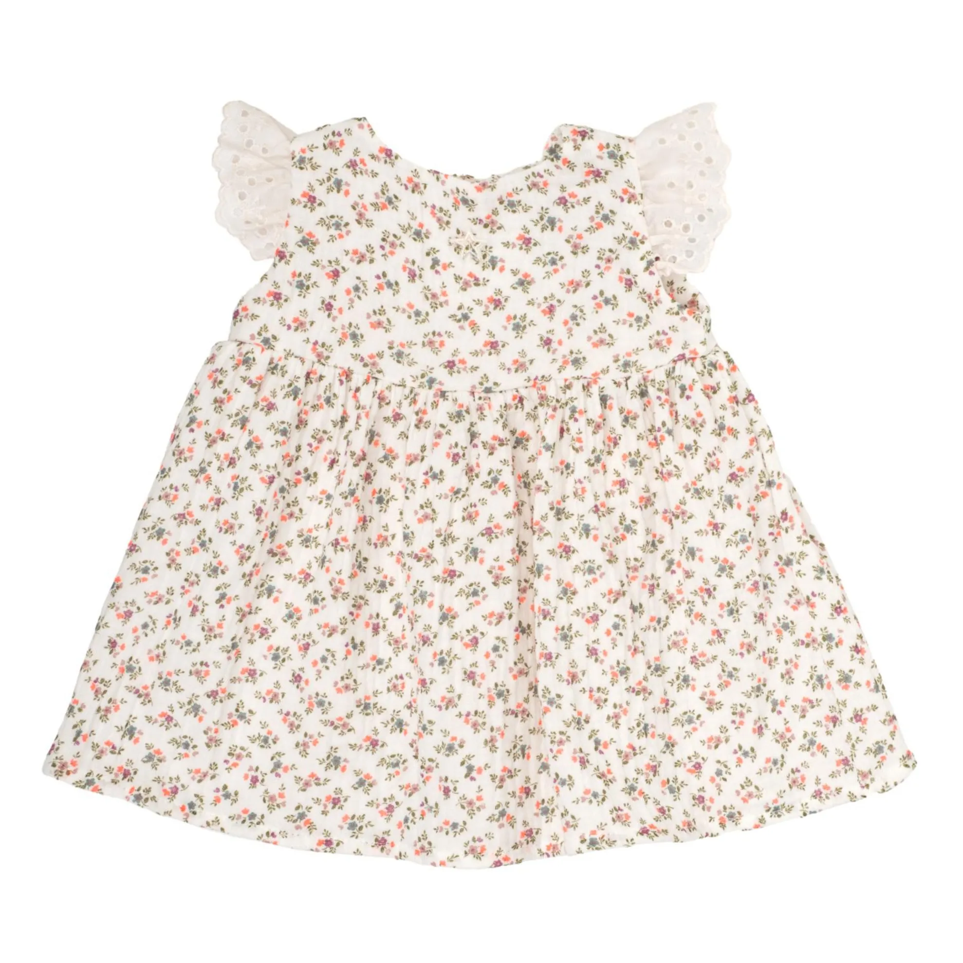 Tocoto Vintage Ecru Flower Print Dress