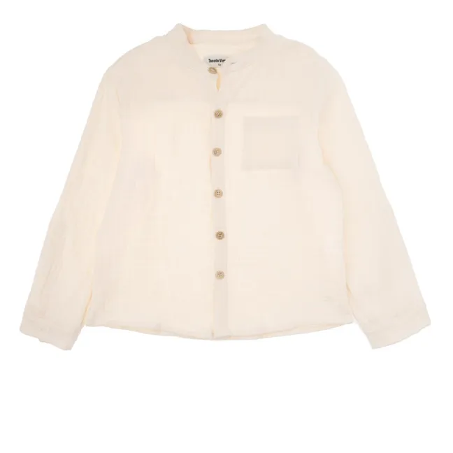 Camisa de gasa de algodón Lisa | Crudo
