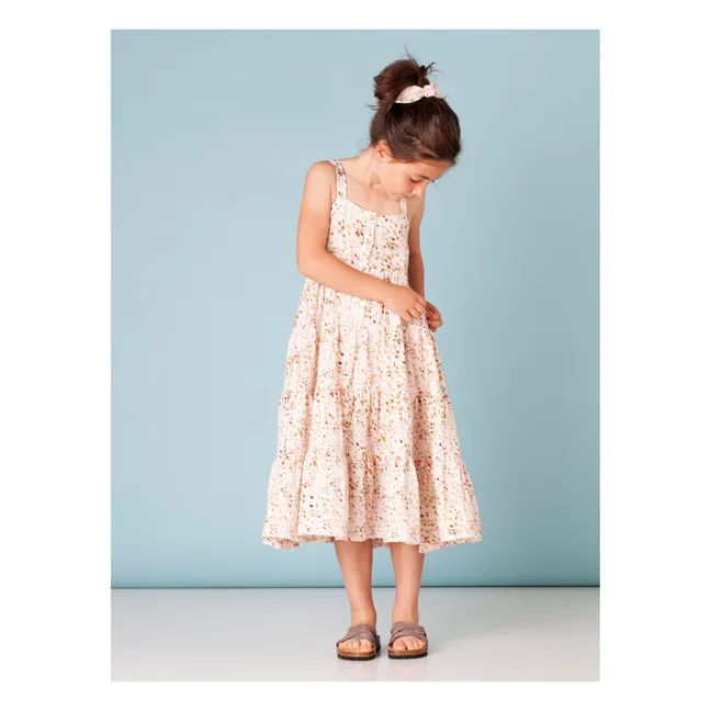 Vestido estampado animal | Rosa Pálido