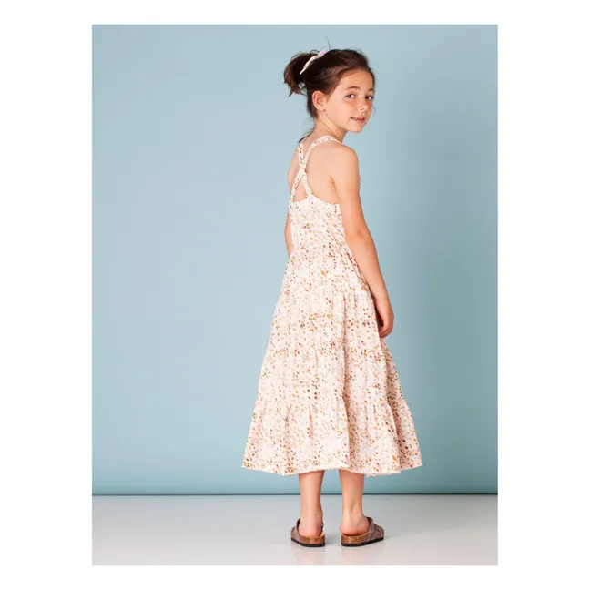 Vestido estampado animal | Rosa Pálido