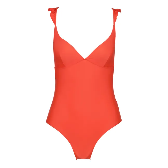 Bañador de poliamida reciclada Allegra - Colección Mujer  | Naranja
