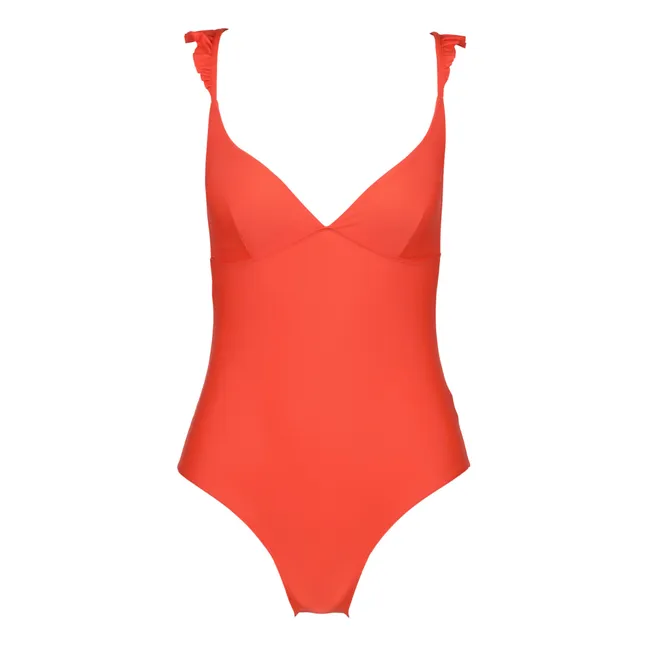 Maillot de Bain 1 Pièce Polyamide Recyclé Allegra - Collection Femme  | Orange