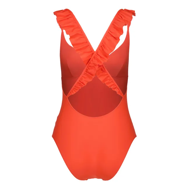 Maillot de Bain 1 Pièce Polyamide Recyclé Allegra - Collection Femme  | Orange