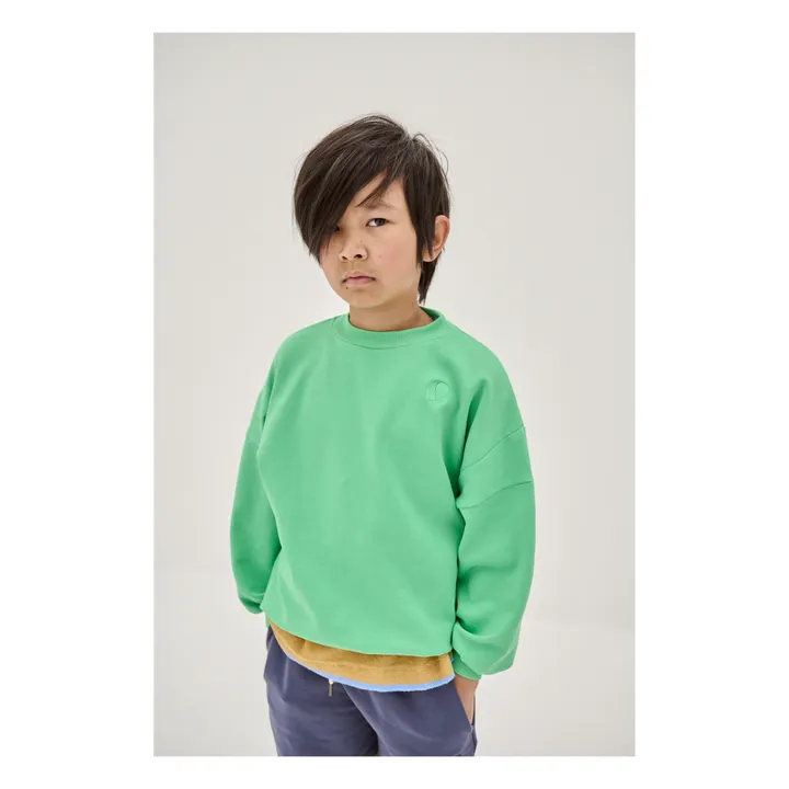 Sweatshirt Ballonärmel | Grün- Produktbild Nr. 1
