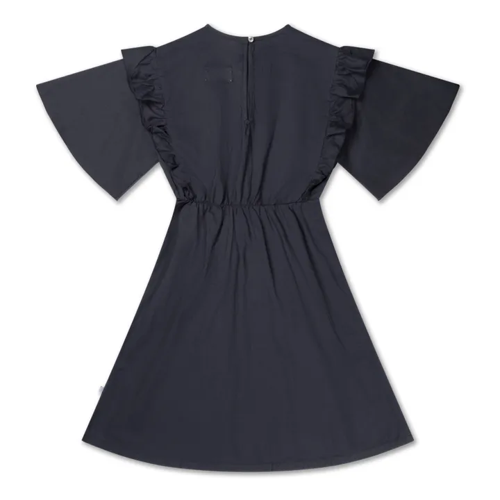Robe Volants | Bleu nuit- Image produit n°5