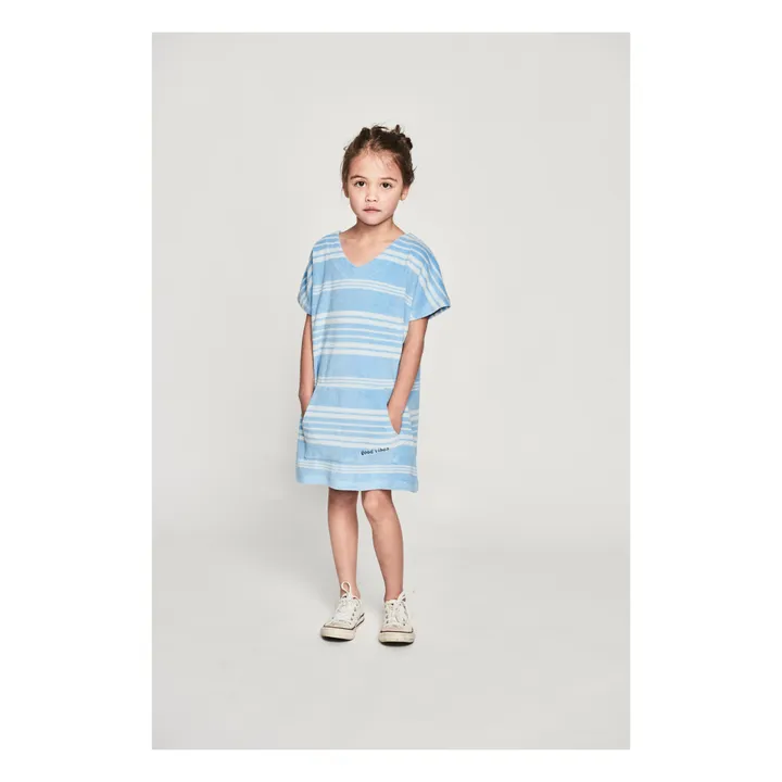 Tropez Terry Cloth Dress | Light blue- Product image n°1