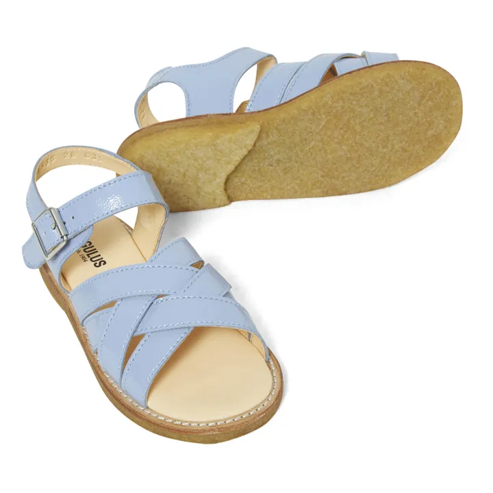 Cross Strap Sandals | Light blue- Product image n°1