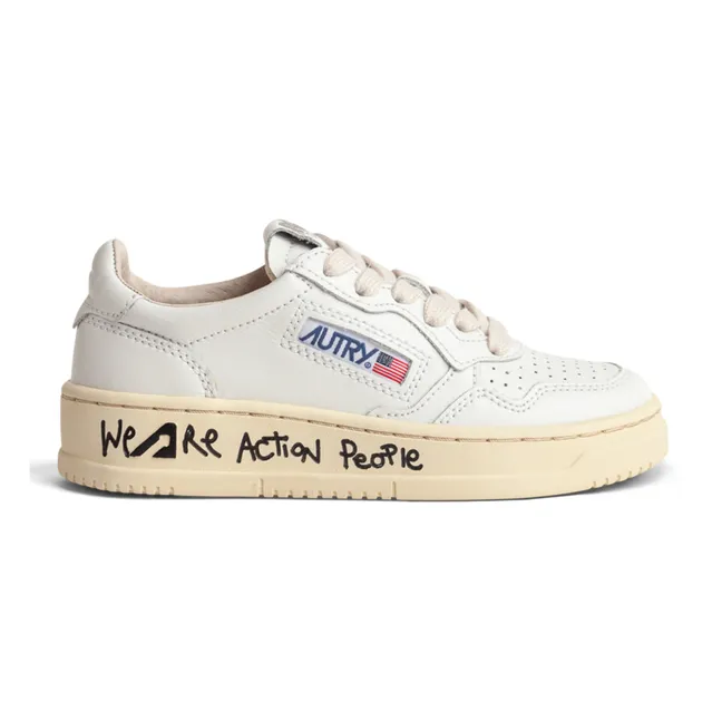 Kids Medalist Low Tag Sneakers | White