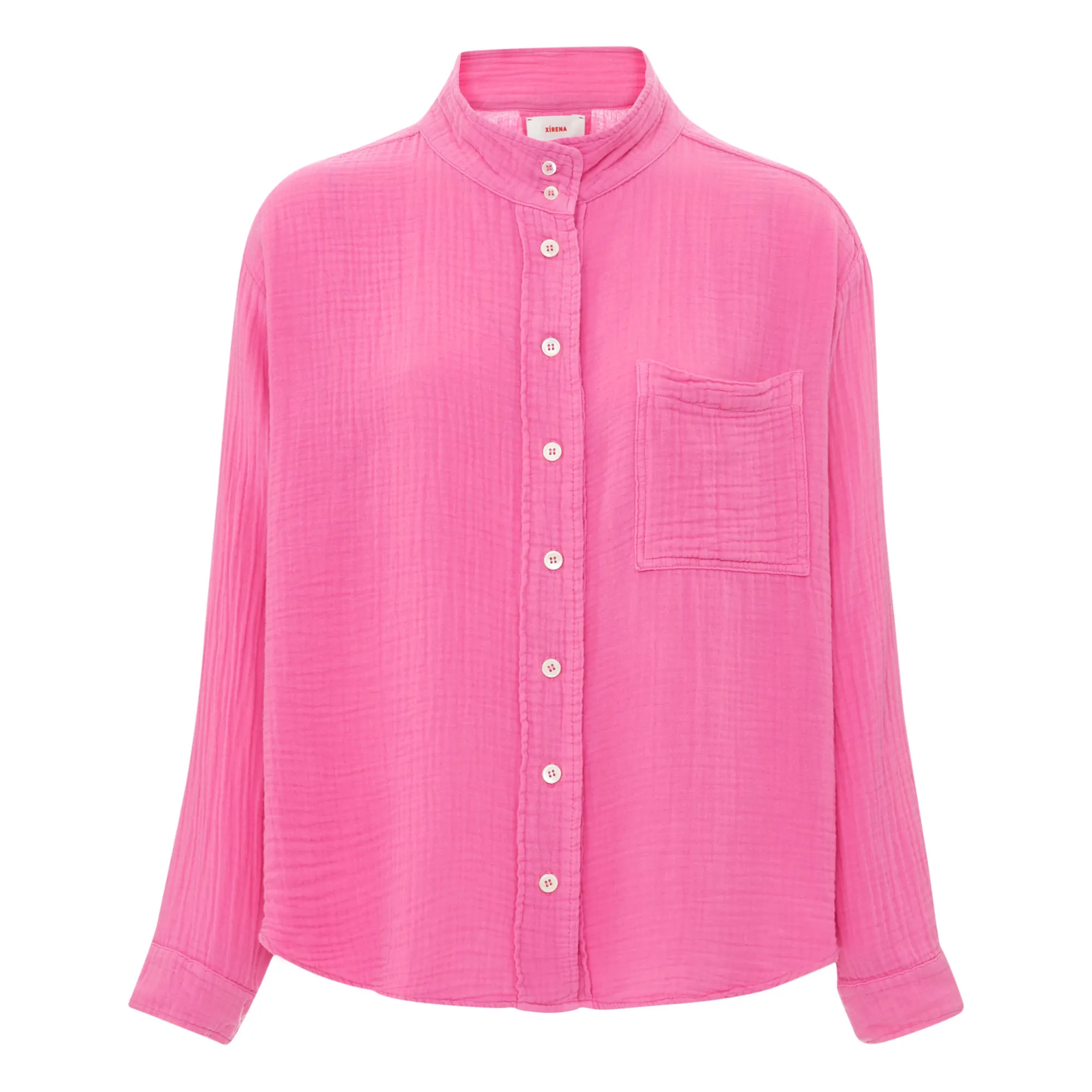 Xirena Pink Finley Cotton Muslin Shirt