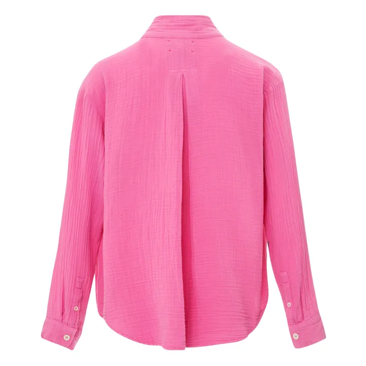 Finley Cotton Muslin Shirt | Pink- Product image n°4