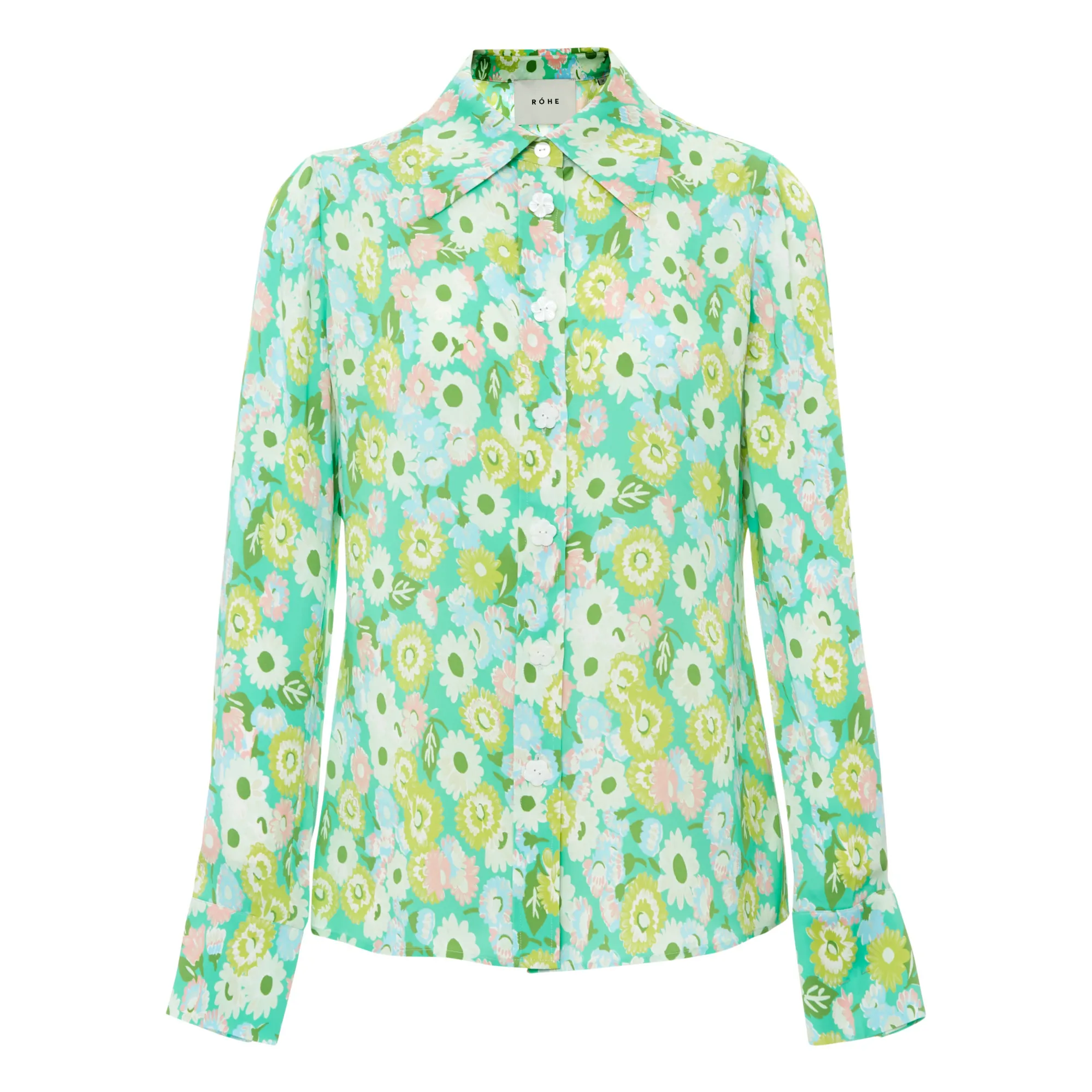 Róhe Women's Green Floral Shirt