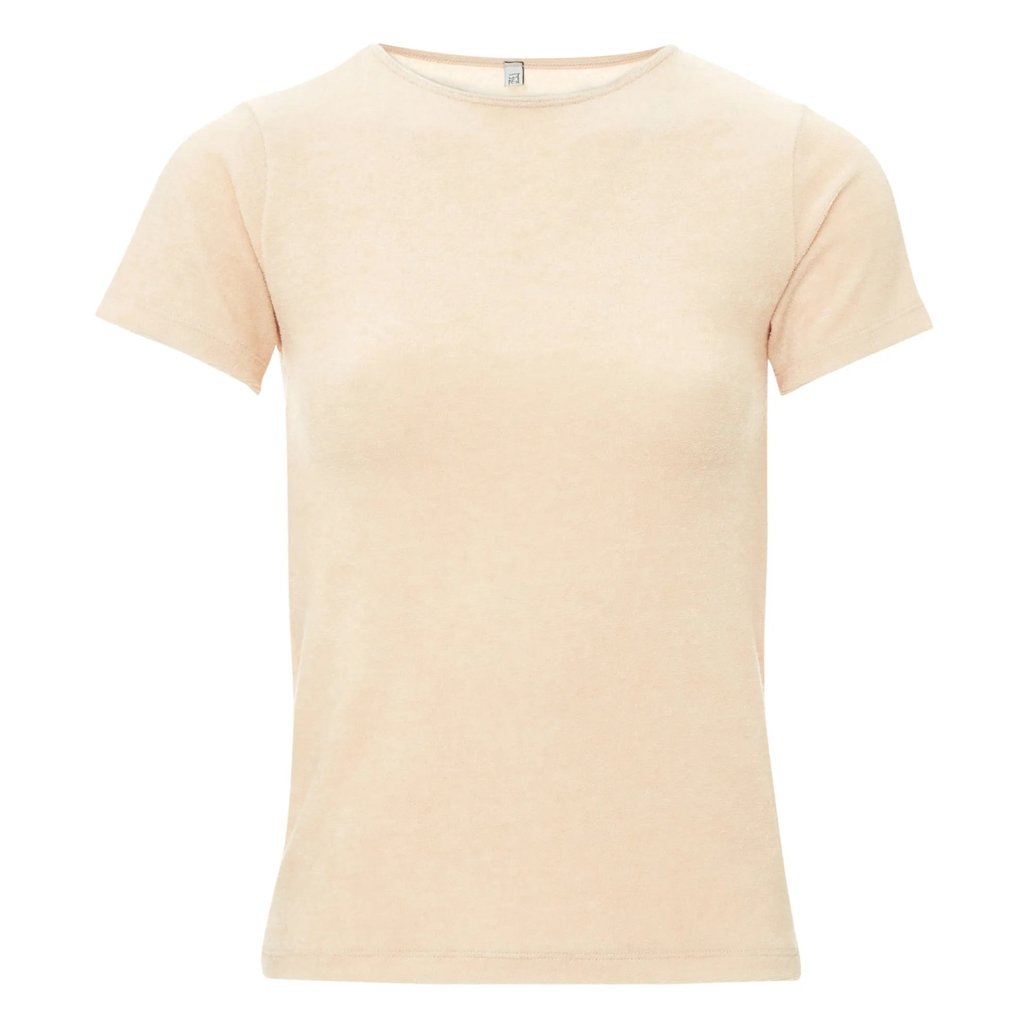 Baserange Ecru Omo Cotton Terry Cloth T-Shirt
