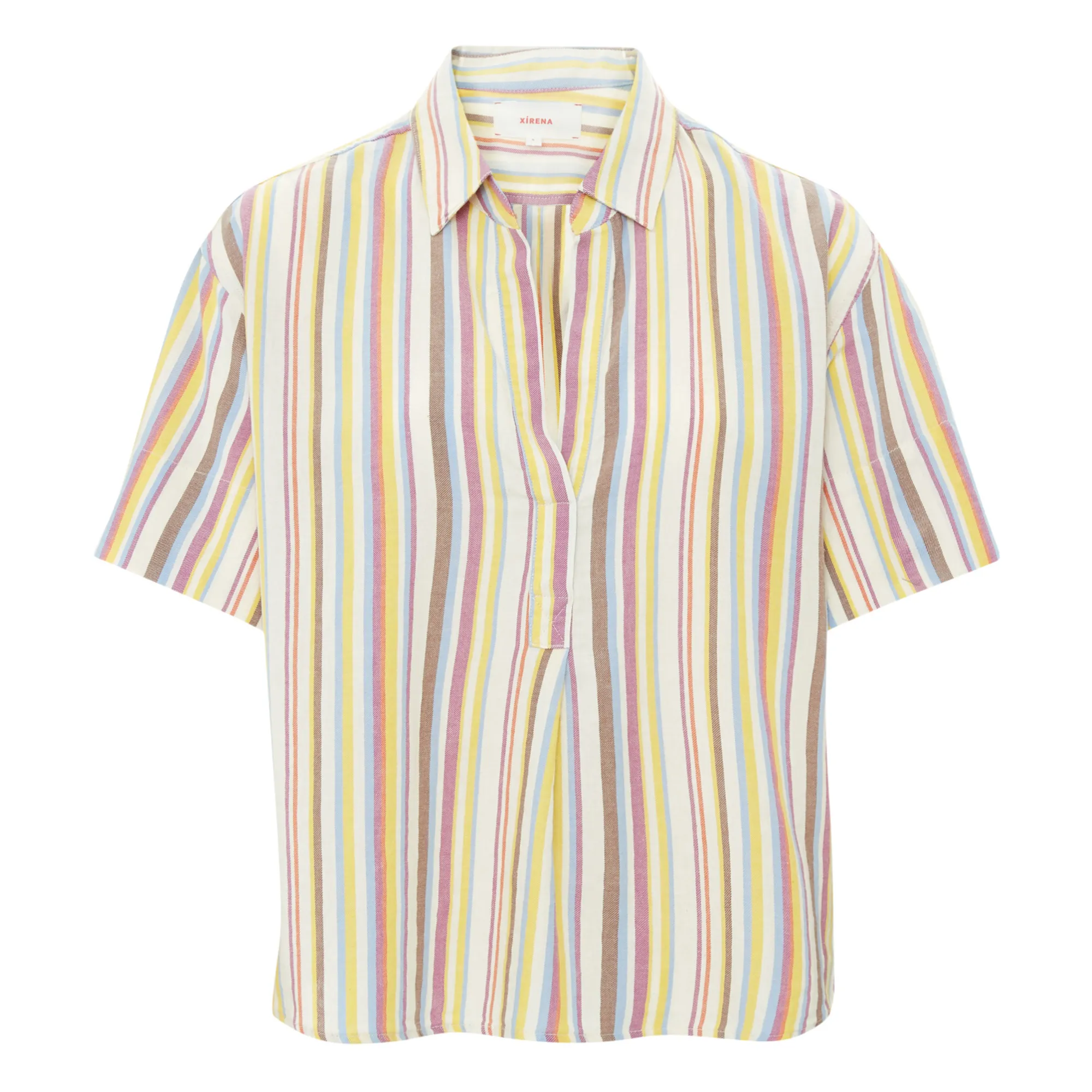 Xirena Pale Yellow Chayse Striped Shirt