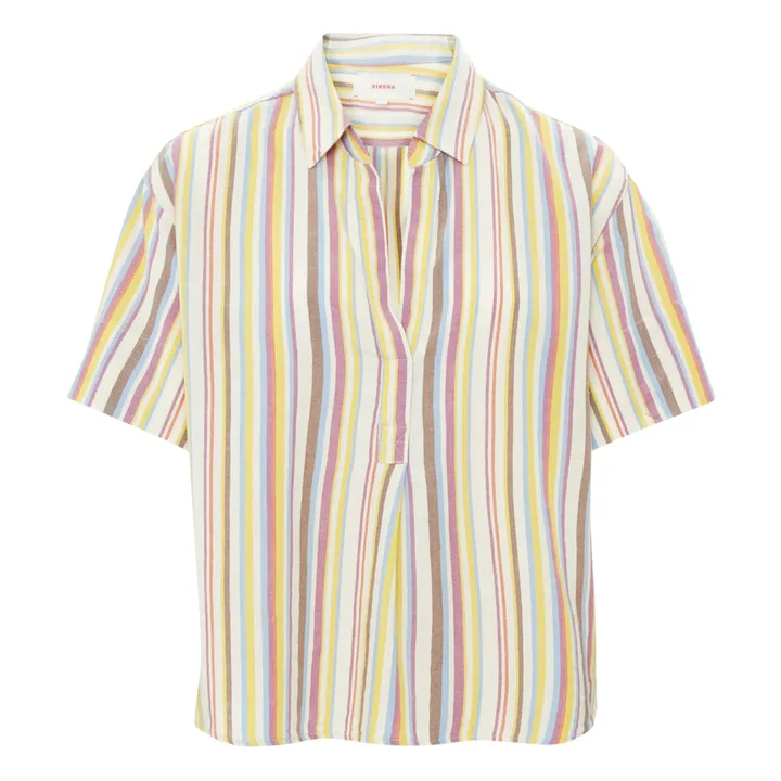 Chemise Rayures Chayse | Jaune pâle- Image produit n°0