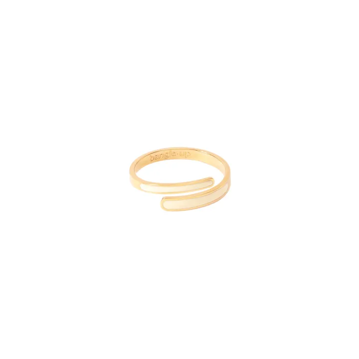 Tara Adjustable Ring | White- Product image n°0
