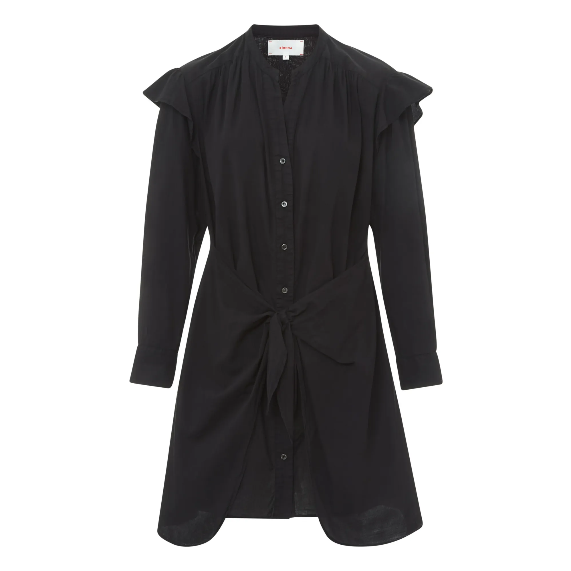 Xirena Black Suri Cotton Poplin Dress