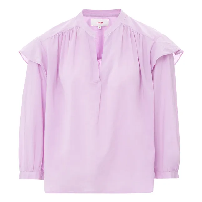 Blouse Aria Popeline de Coton | 	Lilas