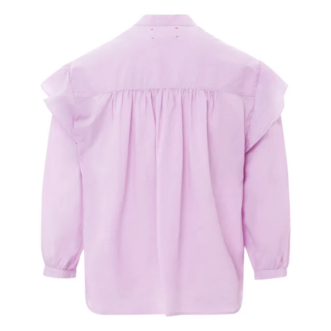 Blouse Aria Popeline de Coton | 	Lilas