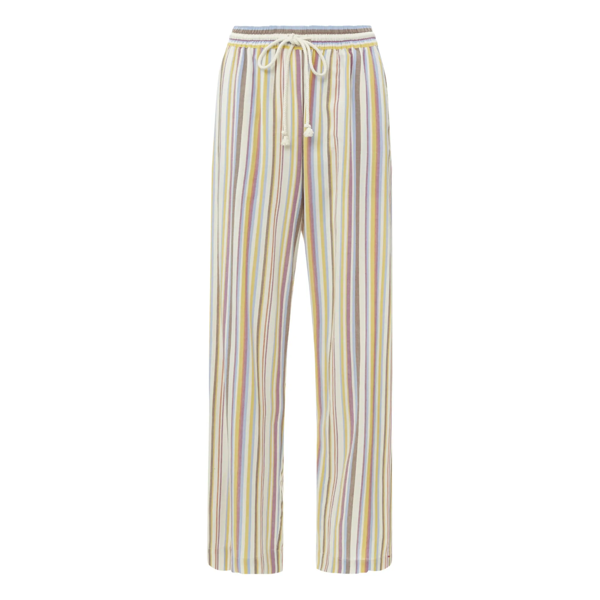 Xirena Pale Yellow Harper Striped Trousers