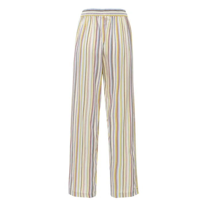 Pantalon Rayures Harper | Jaune pâle- Image produit n°4