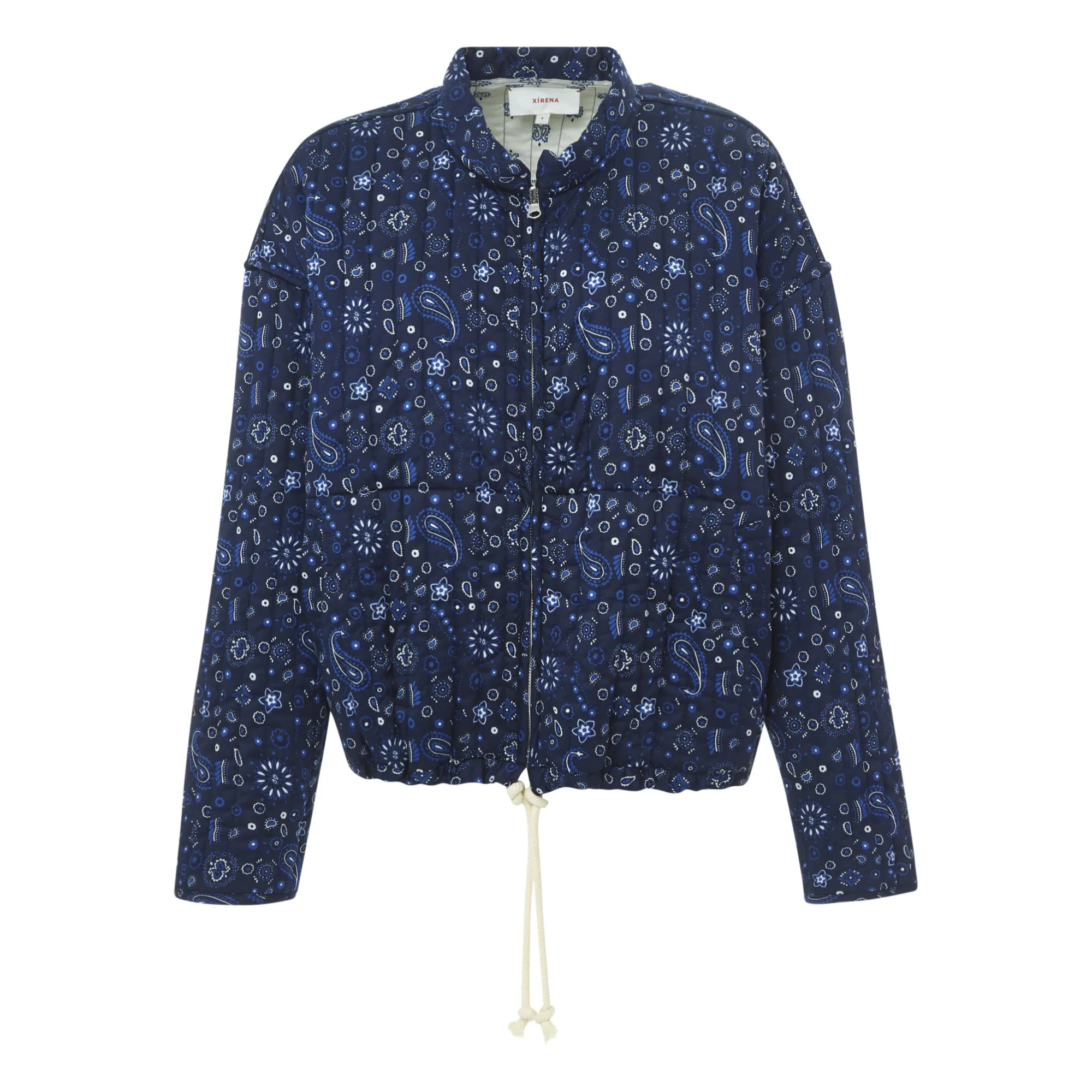 Xirena Sutton Reversible Quilted Bandana Jacket Navy blue Smallable