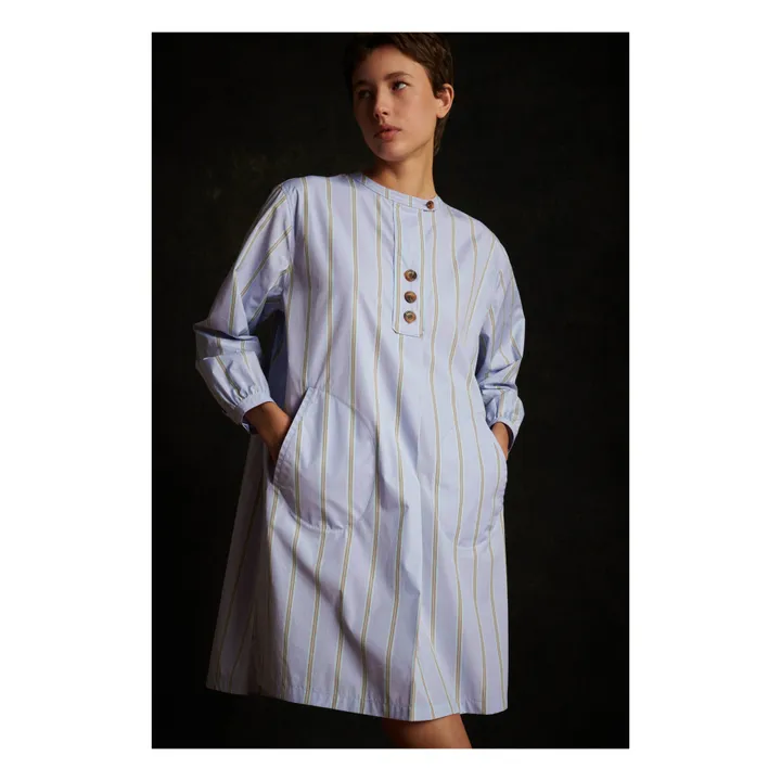 Robe Onagre Rayures | 	Lilas- Image produit n°2