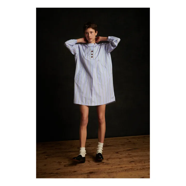 Robe Onagre Rayures | 	Lilas- Image produit n°3