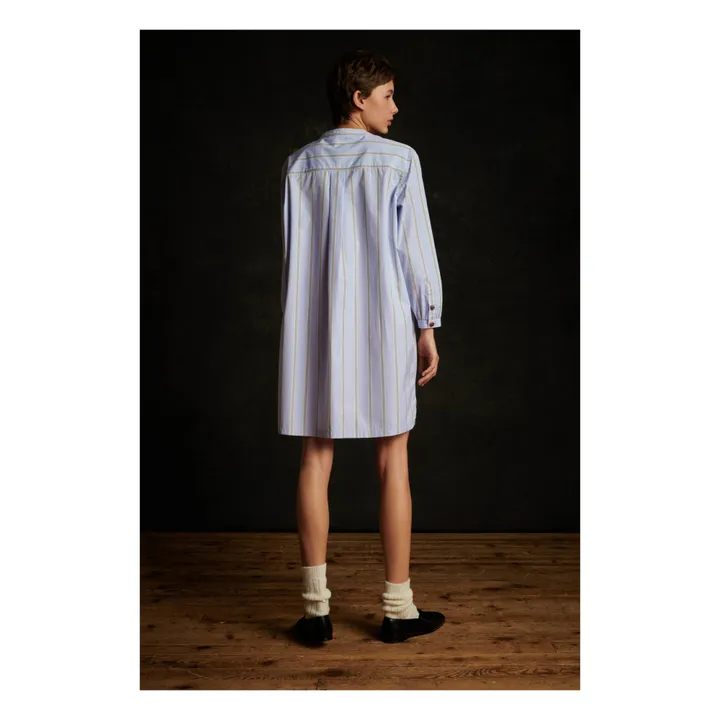 Robe Onagre Rayures | 	Lilas- Image produit n°5