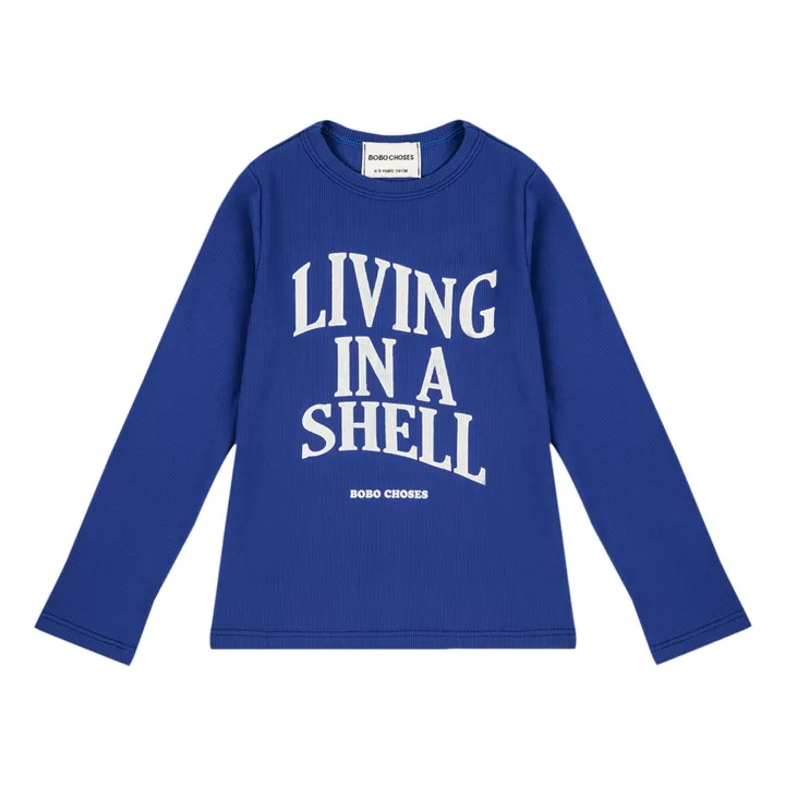 Anti-UV T-Shirt Living In A Shell | Navy- Produktbild Nr. 0