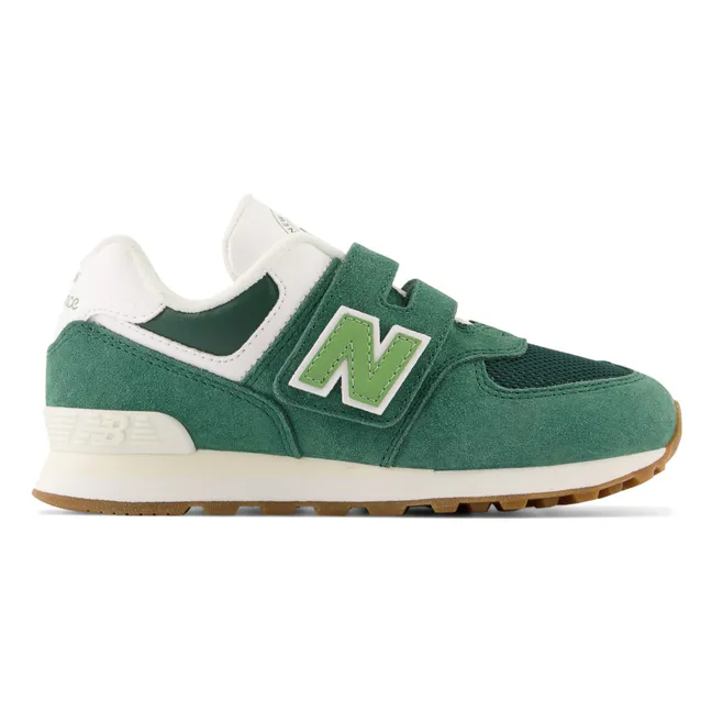 574 Suede Velcro Sneakers | Green