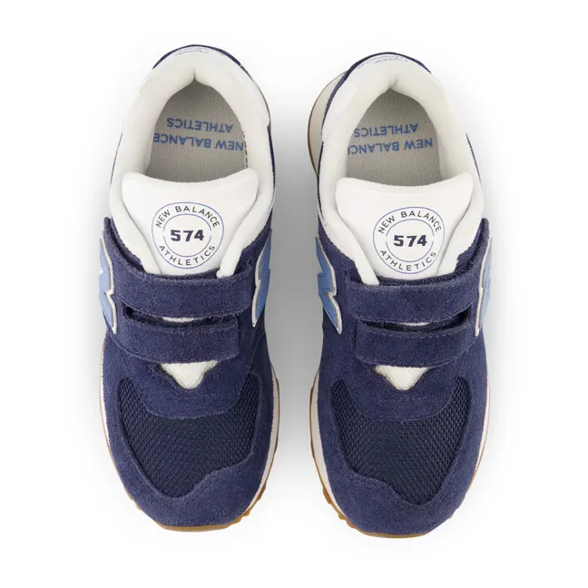 574 Suede Velcro Sneakers | Blue