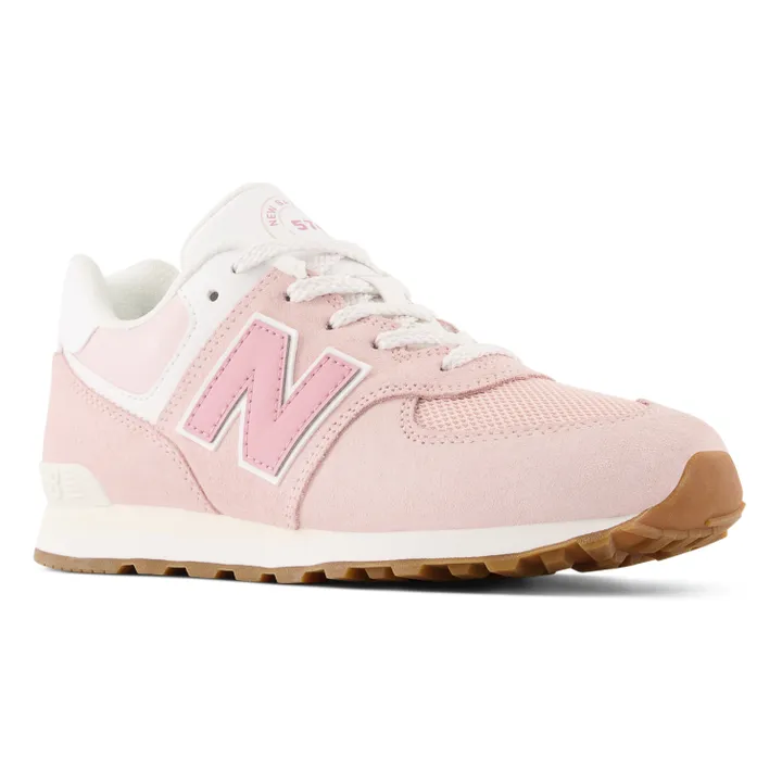 Suede Lace-up 574 Sneakers | Pale pink- Product image n°1