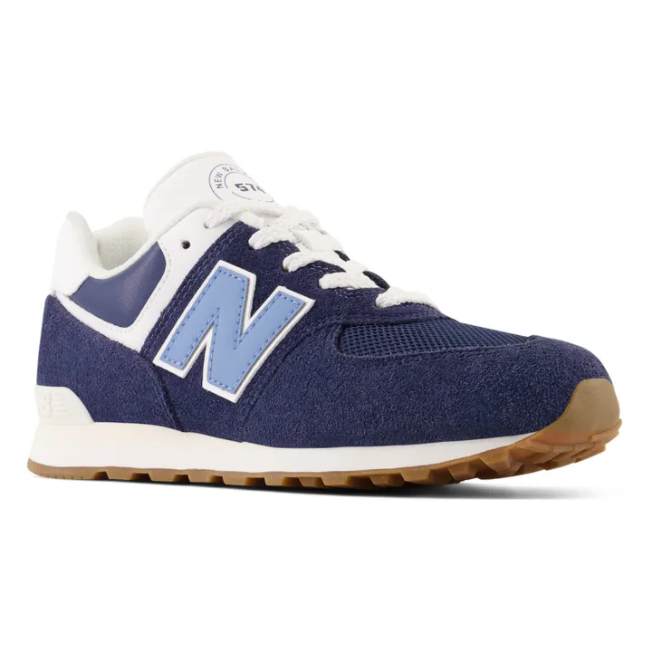 Suede Lace-up 574 Sneakers | Blue- Product image n°1