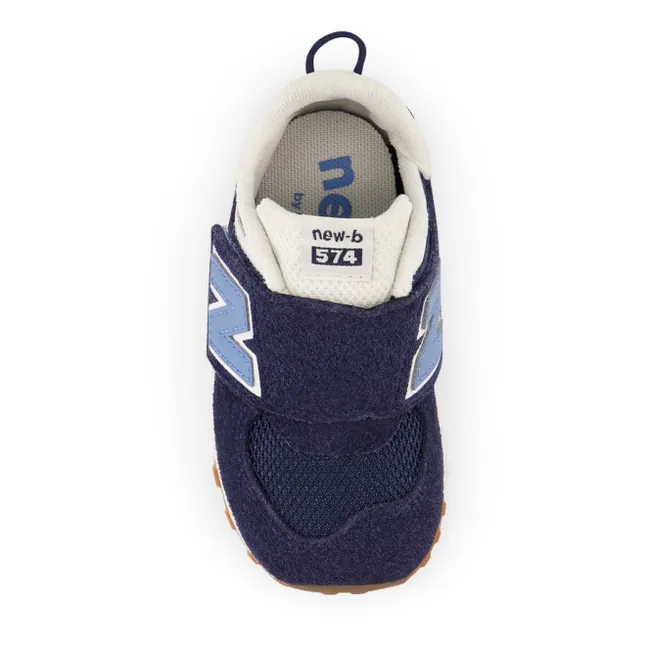 Sneakers Klettverschluss 574 Baby Wildleder | Blau