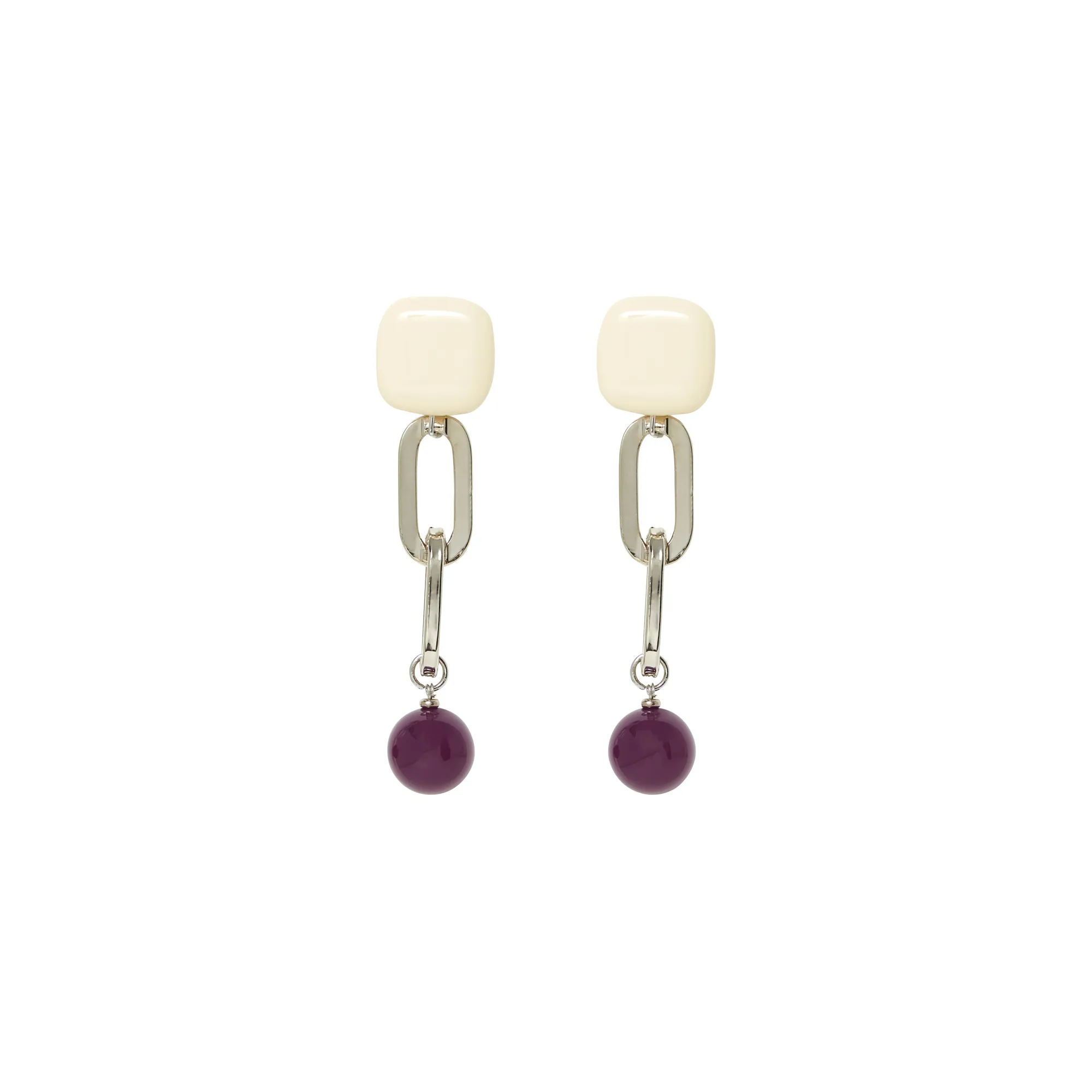 Rachel Comey White Ayala Earrings