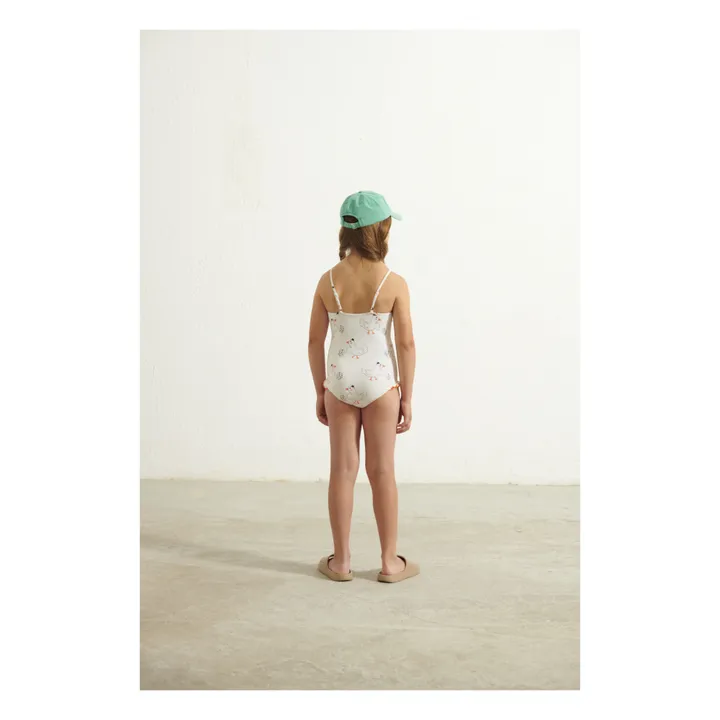 Goose Recycled Polyester One-Piece Swimsuit | Ecru- Product image n°2