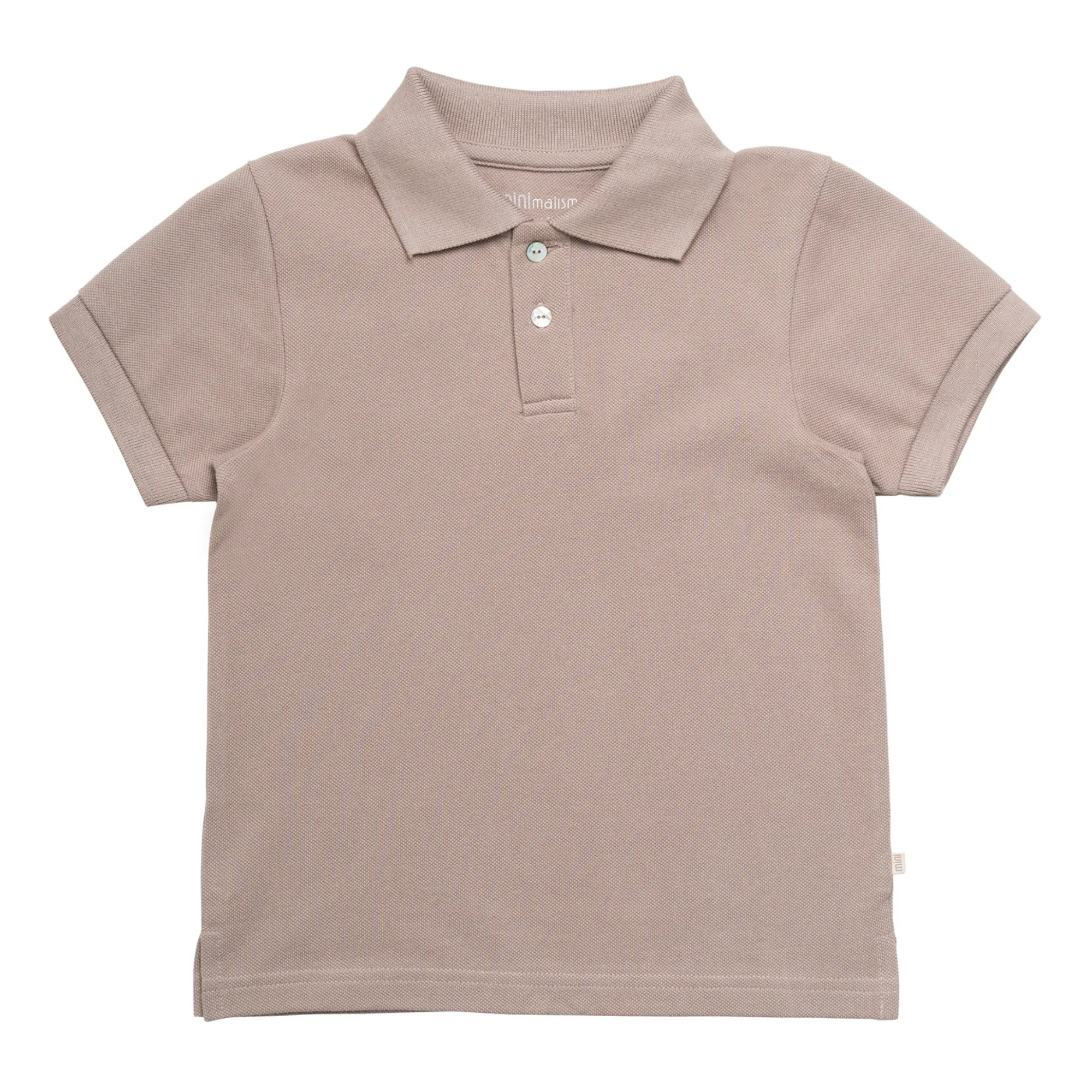 Minimalisma Pink Eiven Organic Pique Cotton Polo Shirt