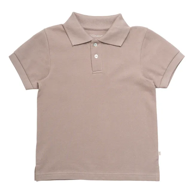 Polo de algodón orgánico con tejido piqué Eiven | Rosa